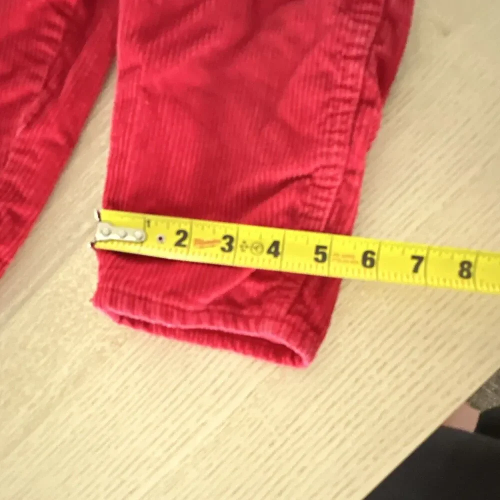OshKosh B'gosh 3T Red Corduroy Overalls One-Piece Adjustable Straps Pockets